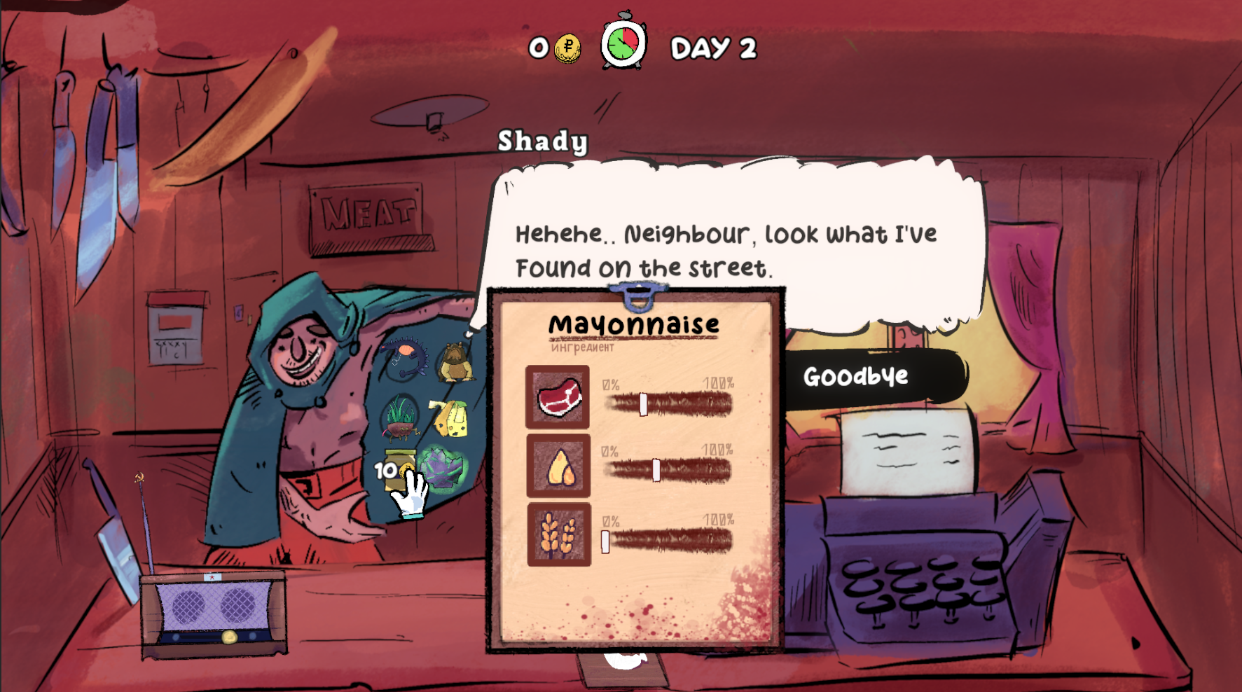 Screenshot 4 for I Ate a Suspicious Sausage, So I Was Reincarnated to Manage My Amputated Dad's Failing Meat Shop in the Soviet Union