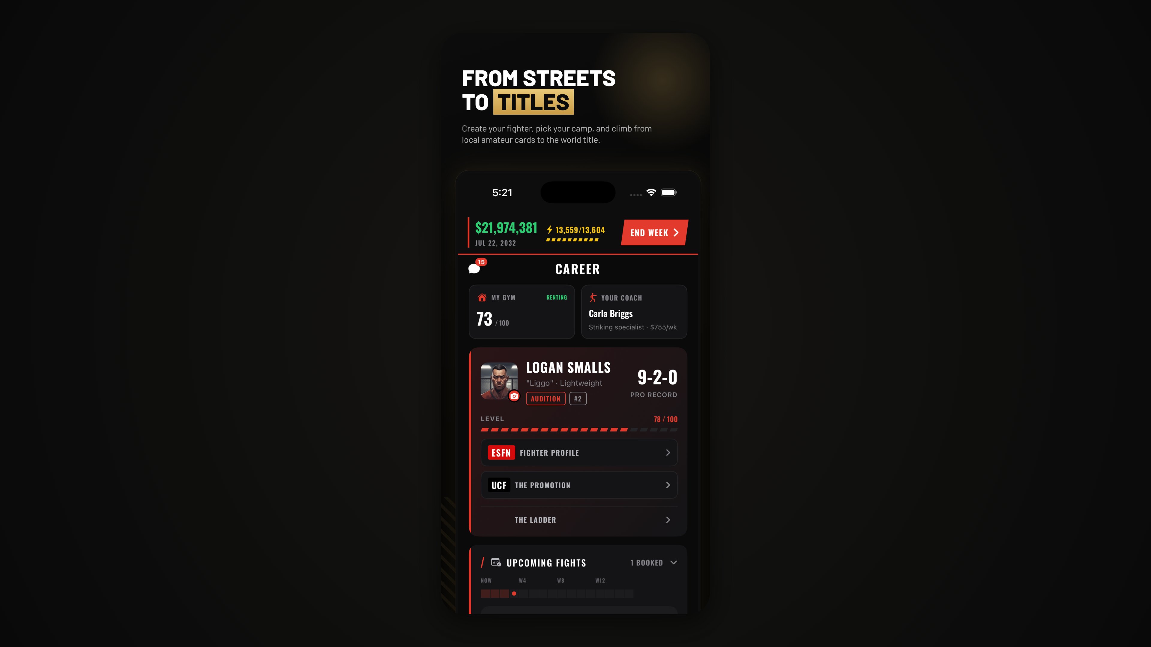 Screenshot 2 for MMA Simulator - Ultimate Fighter Life Sim