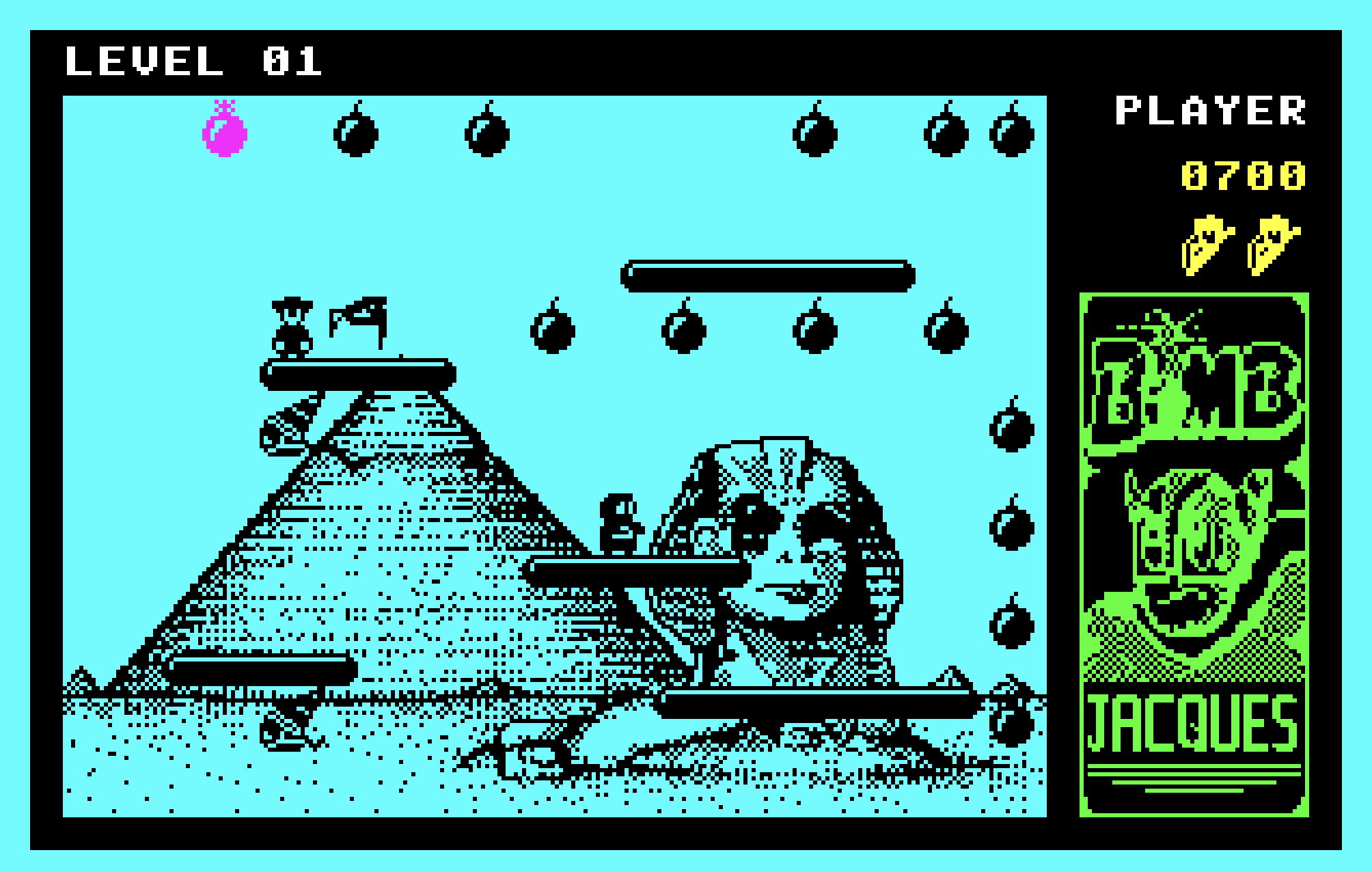 Screenshot 2 for Bomb Jacques on Thomson MO5 Computer
