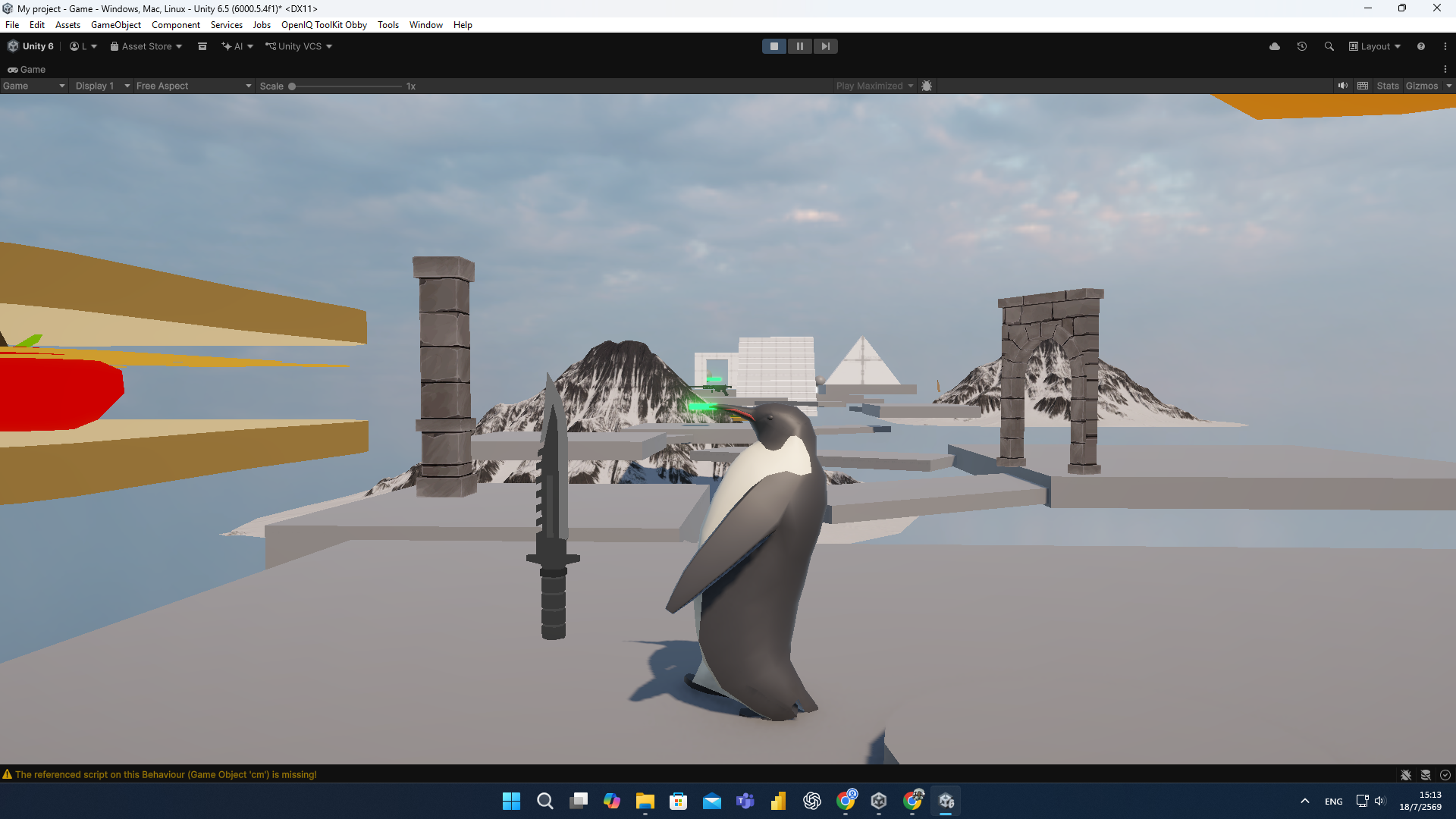 Screenshot 3 for penguin with a knife obby