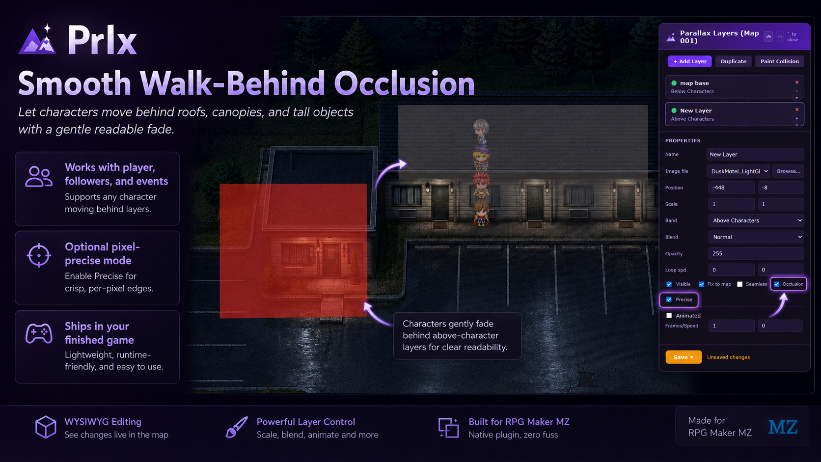 Screenshot 5 for Prlx — Live Parallax Map Builder for RPG Maker MZ