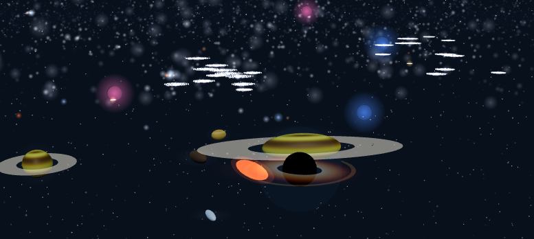 Screenshot 3 for Black Hole simulation (trou noir)