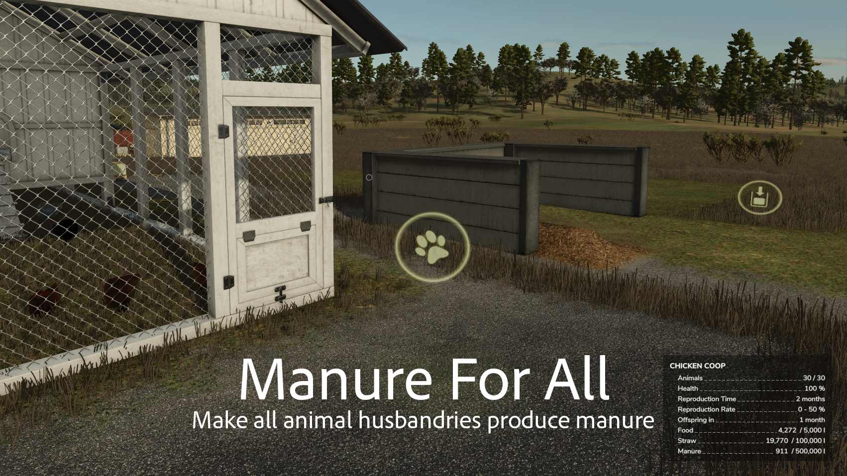 Screenshot 2 for FS25 Manure For All