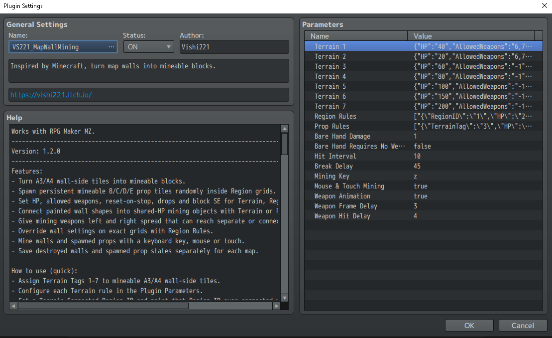 Screenshot 6 for RPG Maker MZ - Map Wall Mining