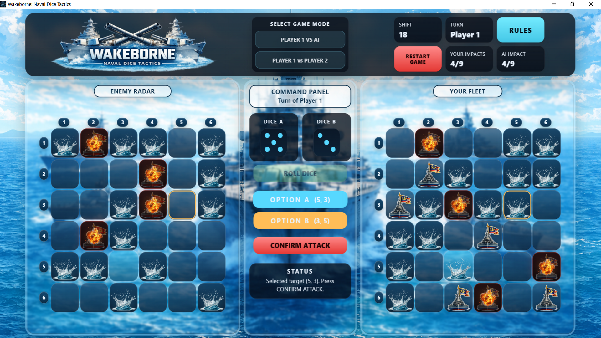 Screenshot 4 for Wakeborne: Naval Dice Tactics