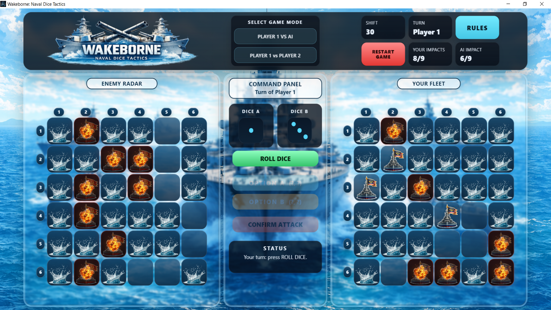 Screenshot 5 for Wakeborne: Naval Dice Tactics