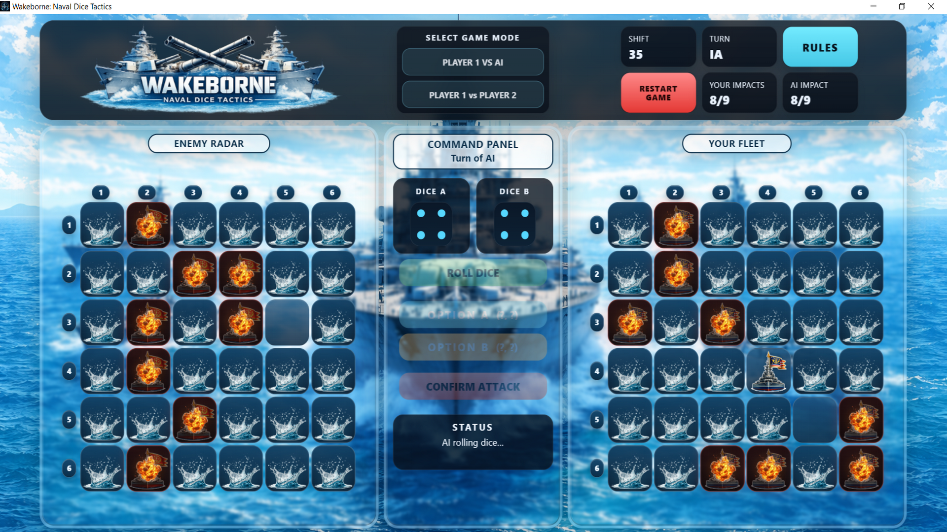 Screenshot 6 for Wakeborne: Naval Dice Tactics