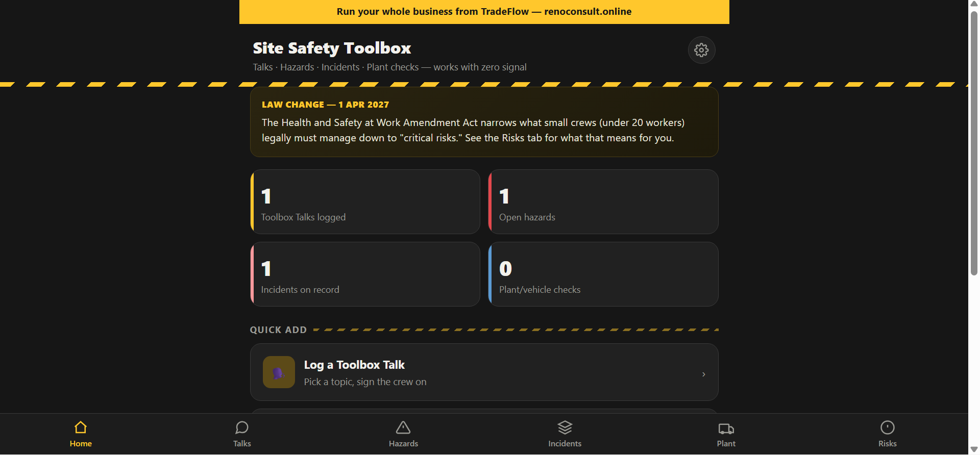 Screenshot 2 for Site Safety Construction app