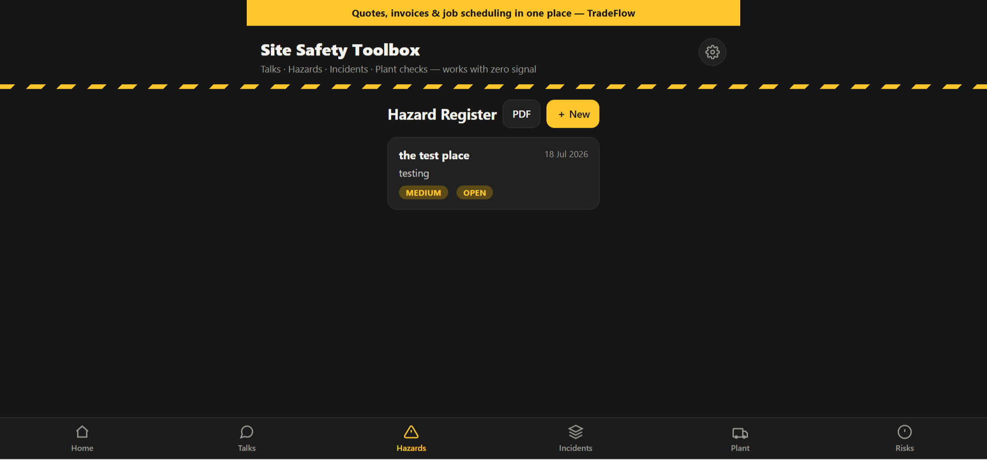 Screenshot 8 for Site Safety Construction app