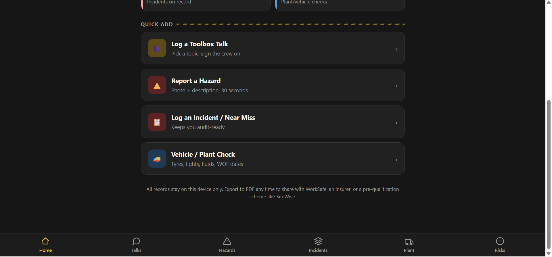 Screenshot 10 for Site Safety Construction app
