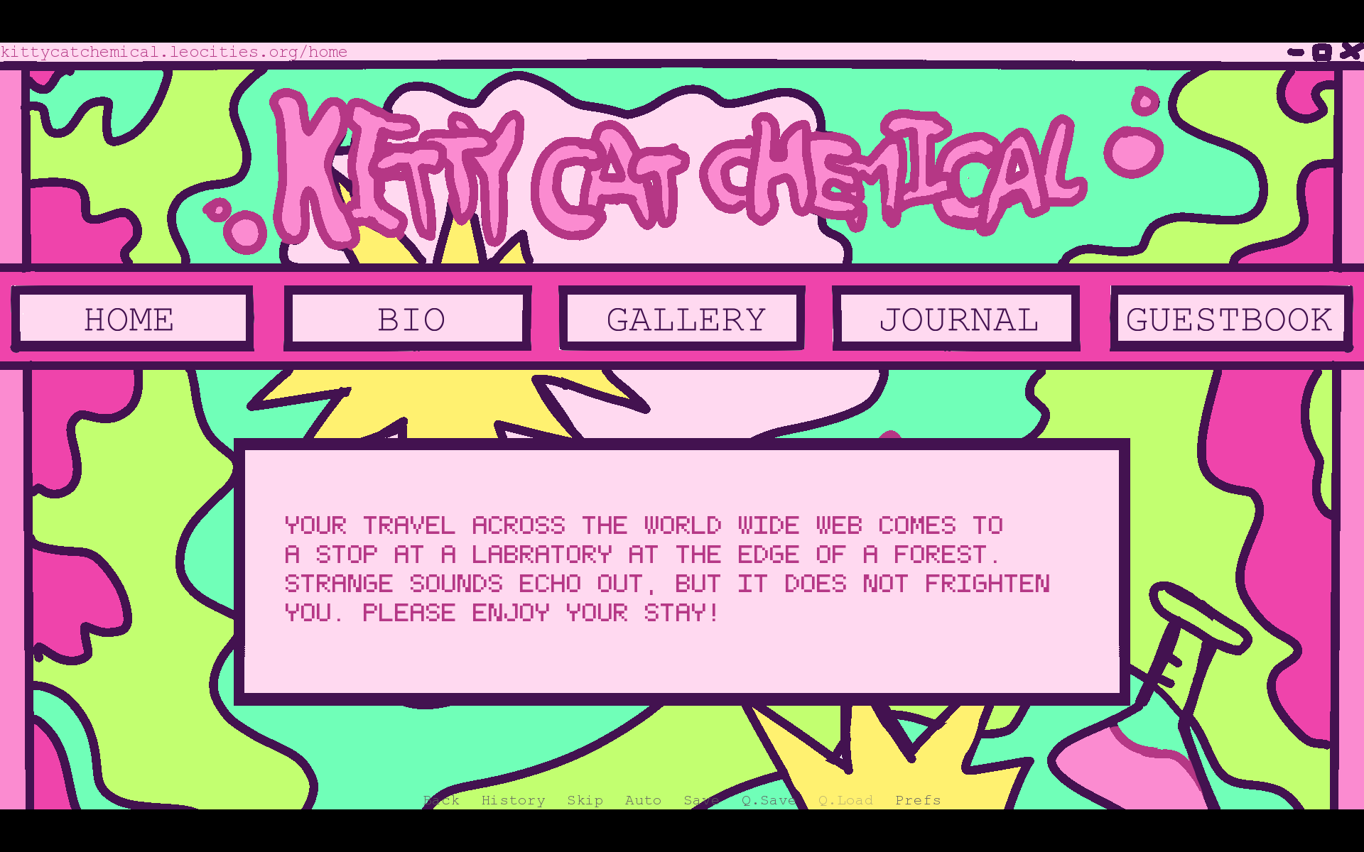 Screenshot 2 for KITTYCATCHEMICAL.LEOCITIES.ORG