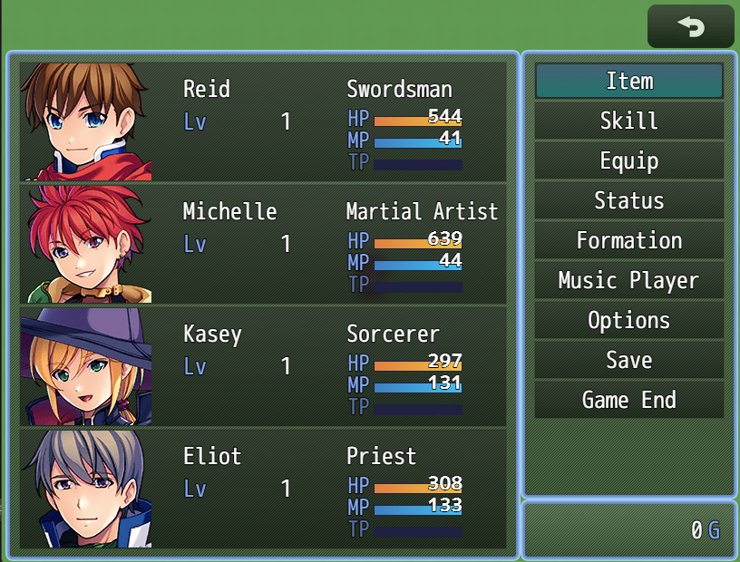 Screenshot 2 for Music Player for RPG Maker MZ