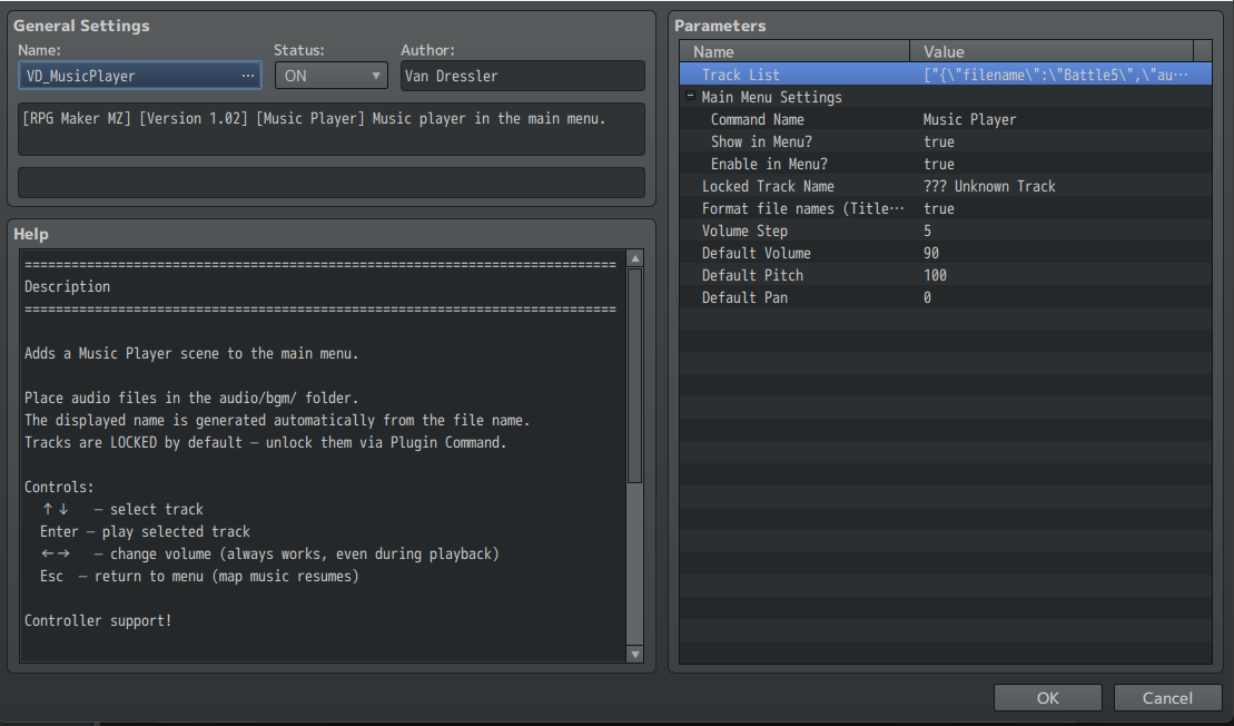 Screenshot 6 for Music Player for RPG Maker MZ