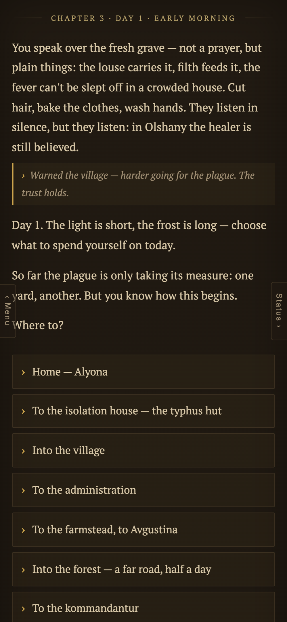 Screenshot 2 for Swamps: the price of choice