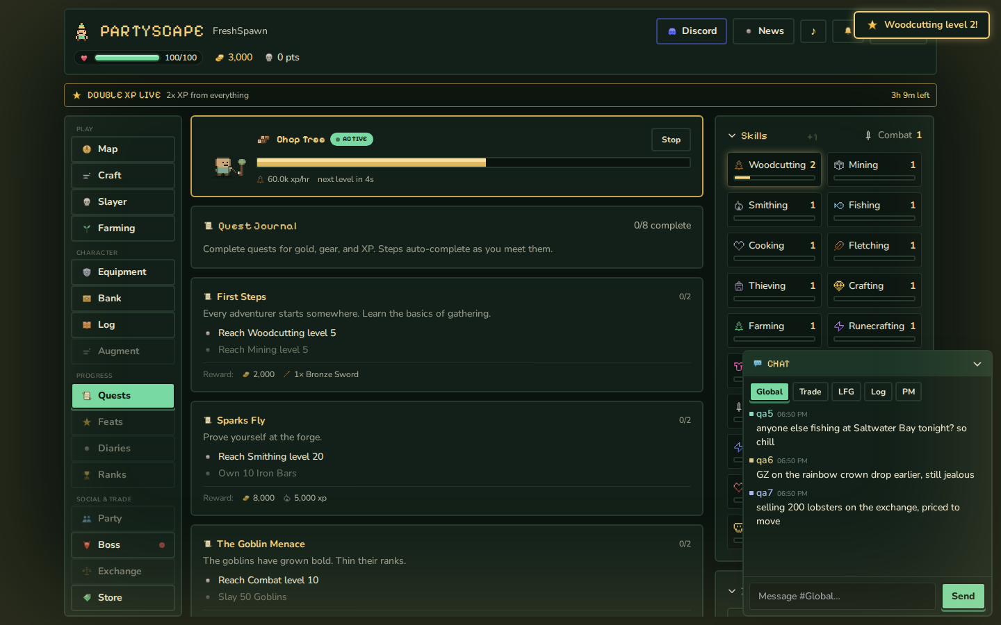 Screenshot 2 for PartyScape: Idle MMORPG
