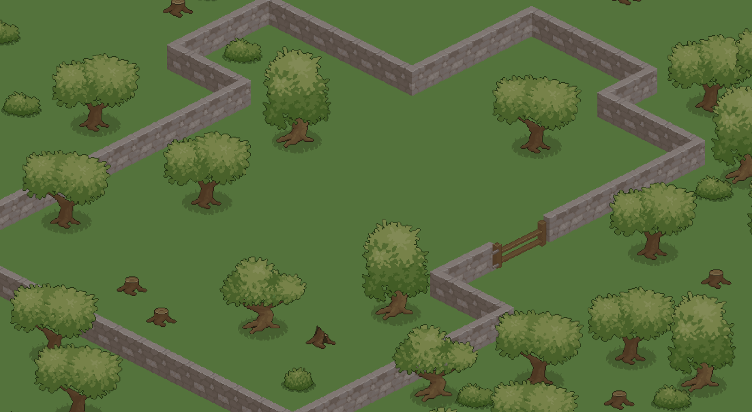 Isometric Medieval Pixel Art Asset Pack – Streets & Walls by Gabriel Studio