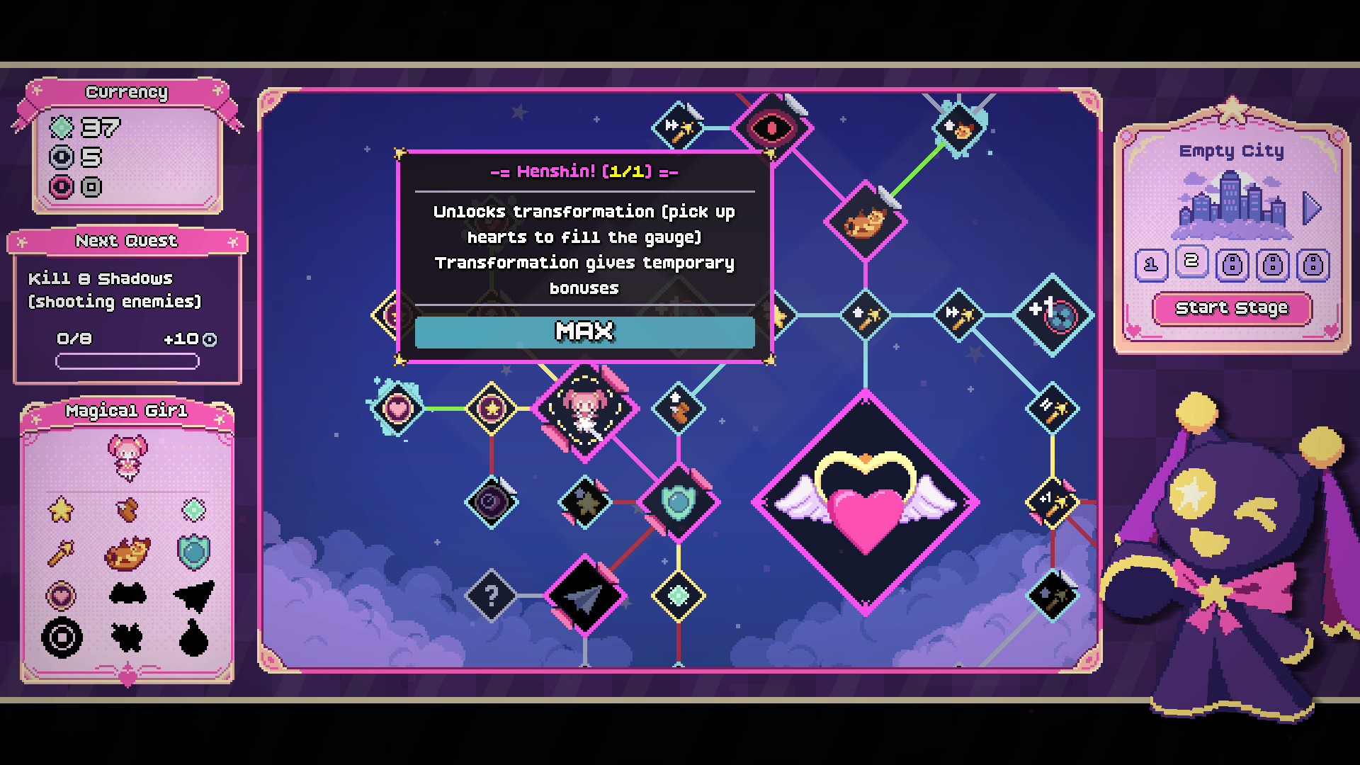 Screenshot 2 for Magical Girl: incremental gaiden