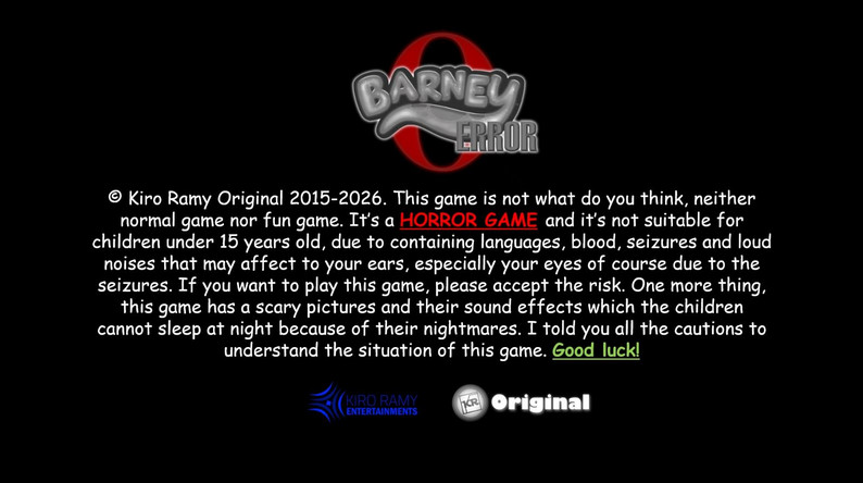 Barney Error 0 (Official Game) by Kiro Ramy Entertainments