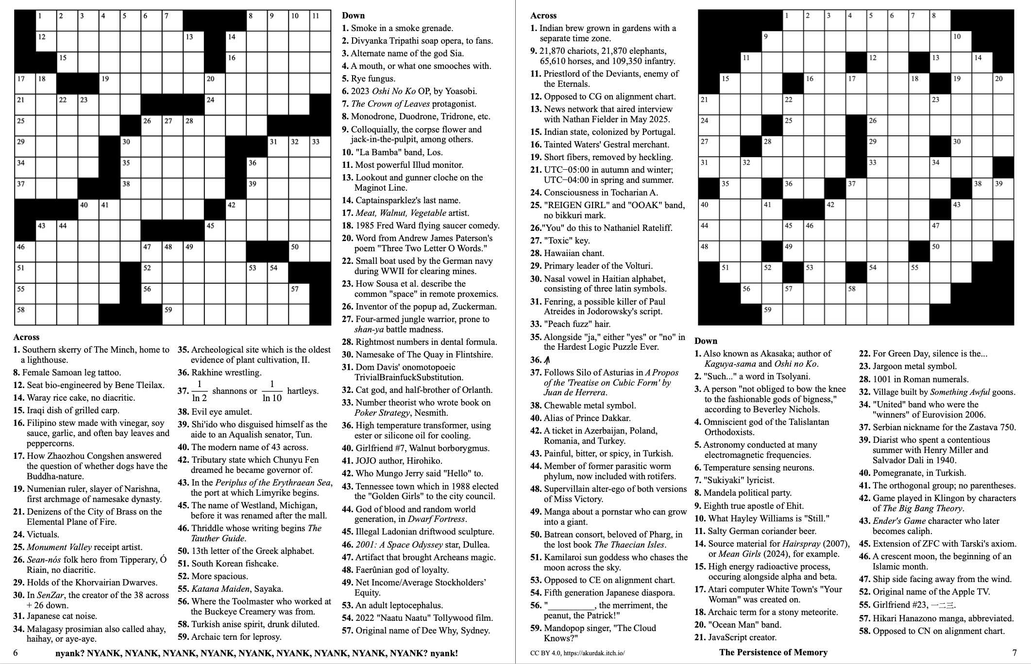 Screenshot 2 for Bad Crosswords! Vol. I
