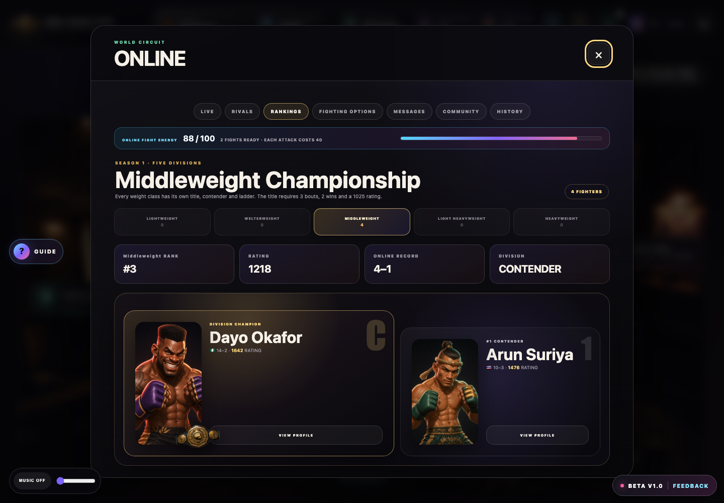 Screenshot 3 for MMA LEGACY — Beta V2