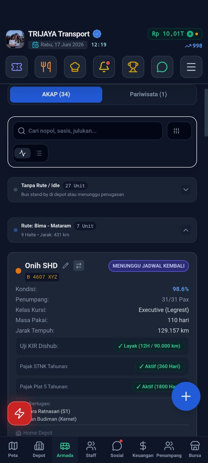 Screenshot 4 for Bus Manager Indonesia