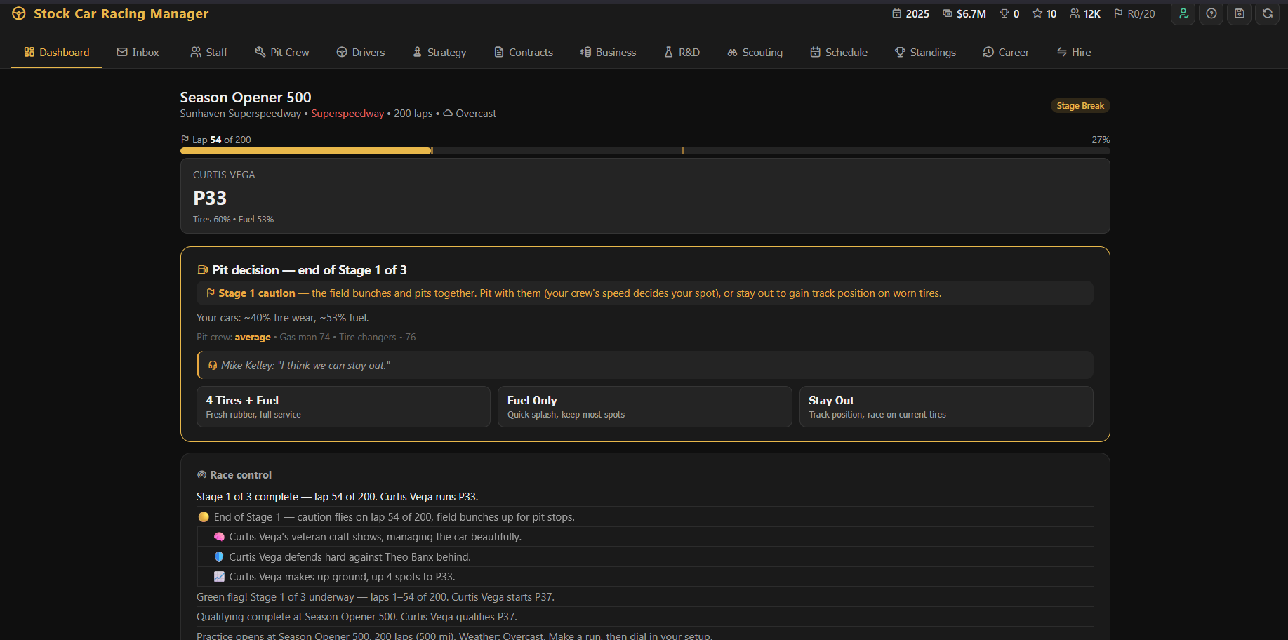 Stock Car Racing Beginning Stock Car Racing Manager by Stockcarracingmanager