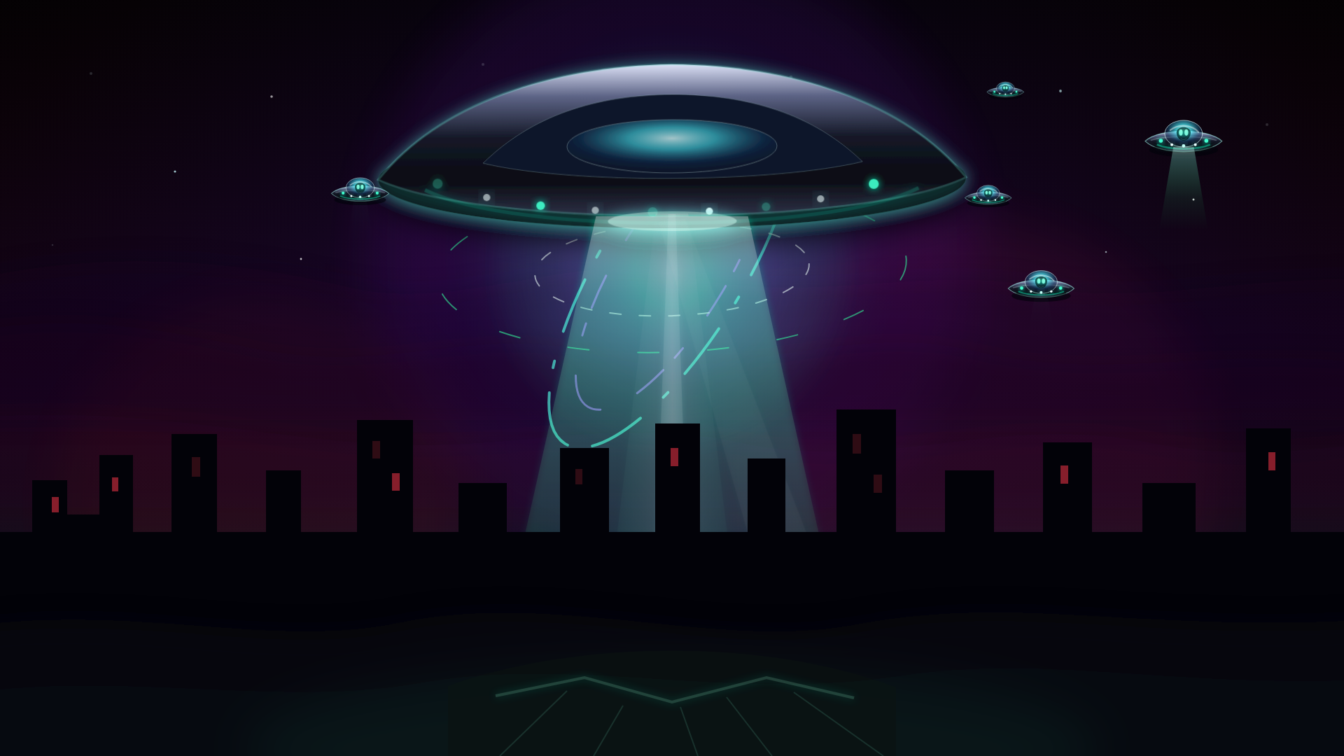 ALIEN INVASION!!! 2D UFO Live Pixel Animated Backdrop & Layers by ...
