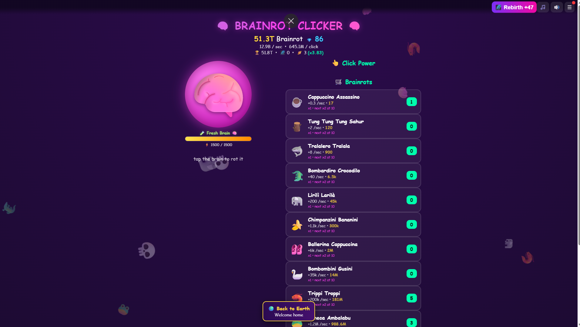 Screenshot 6 for Brainrot Clicker