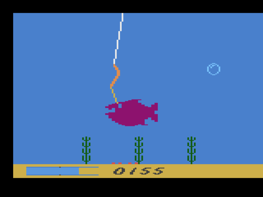 Screenshot 3 for Fate Of A Bait - Atari 2600 homebrew game