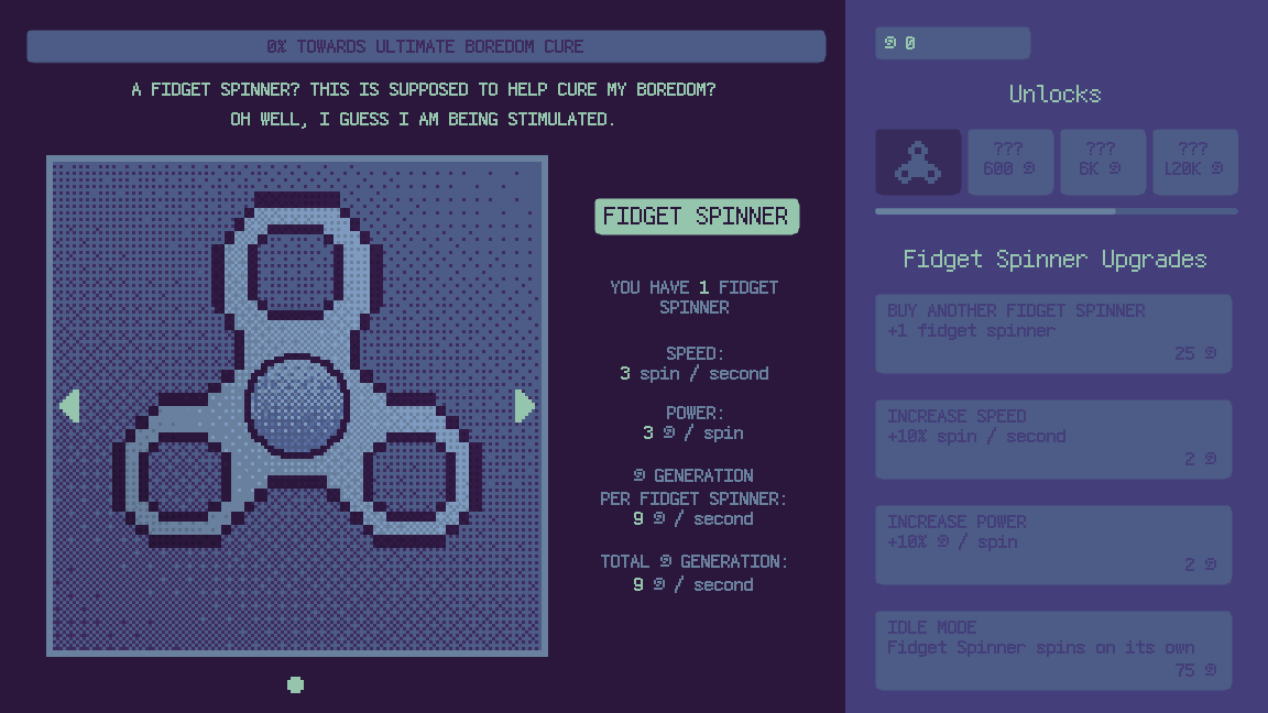 Screenshot 3 for ultimate cure to boredom: a spincremental game