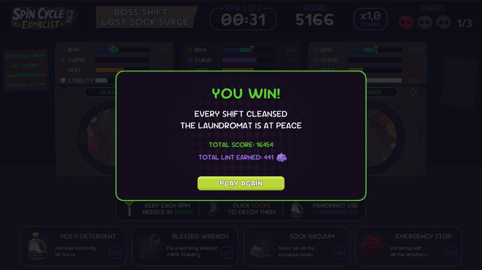 Screenshot 5 for Spin Cycle Exorcist