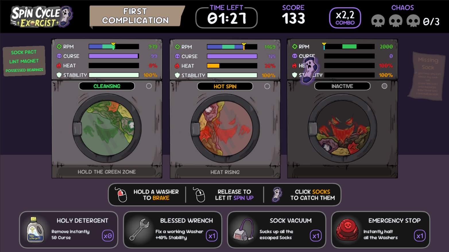 Screenshot 2 for Spin Cycle Exorcist