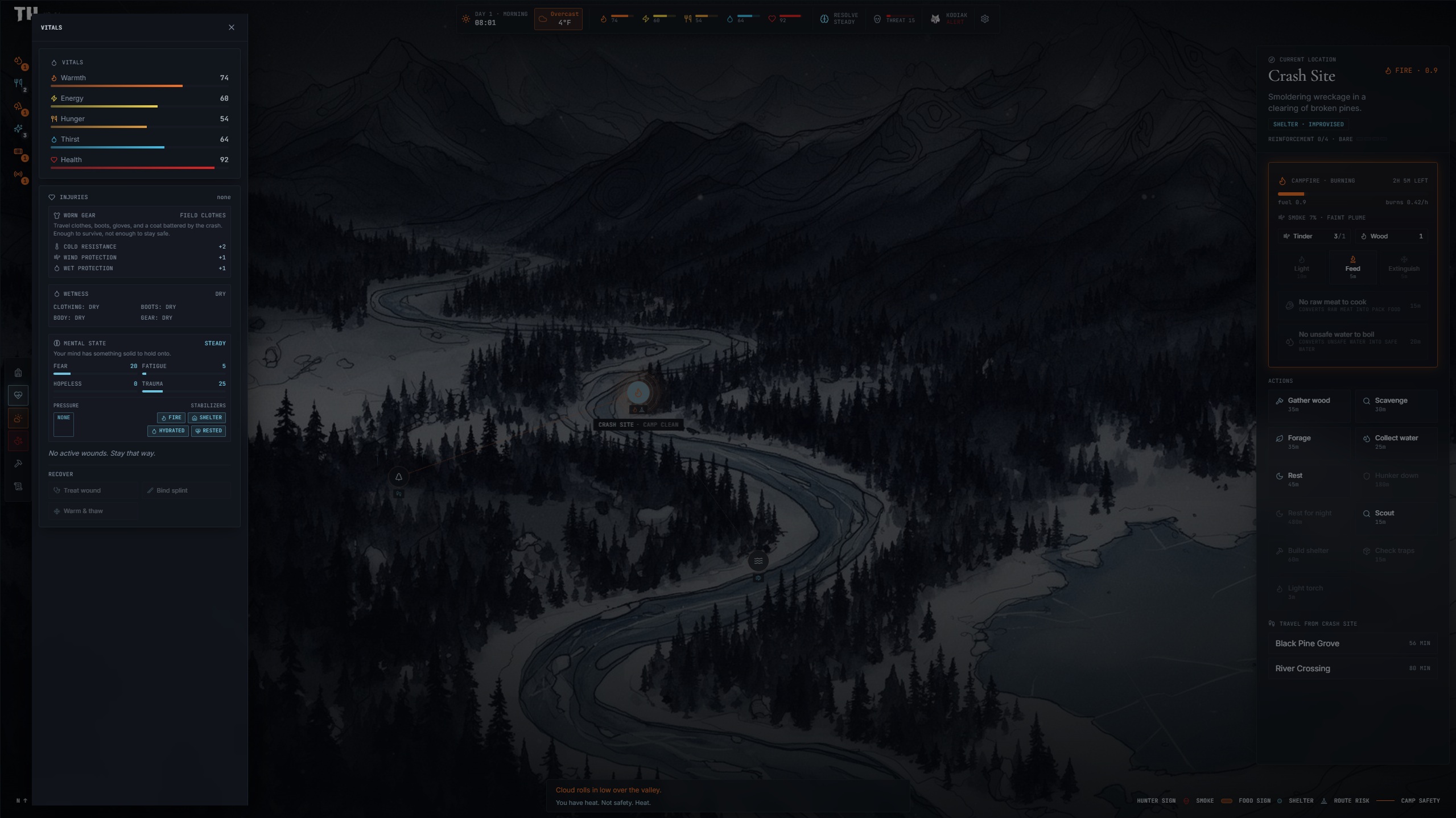 Screenshot 2 for The Hunted - Wilderness Survival Simulator