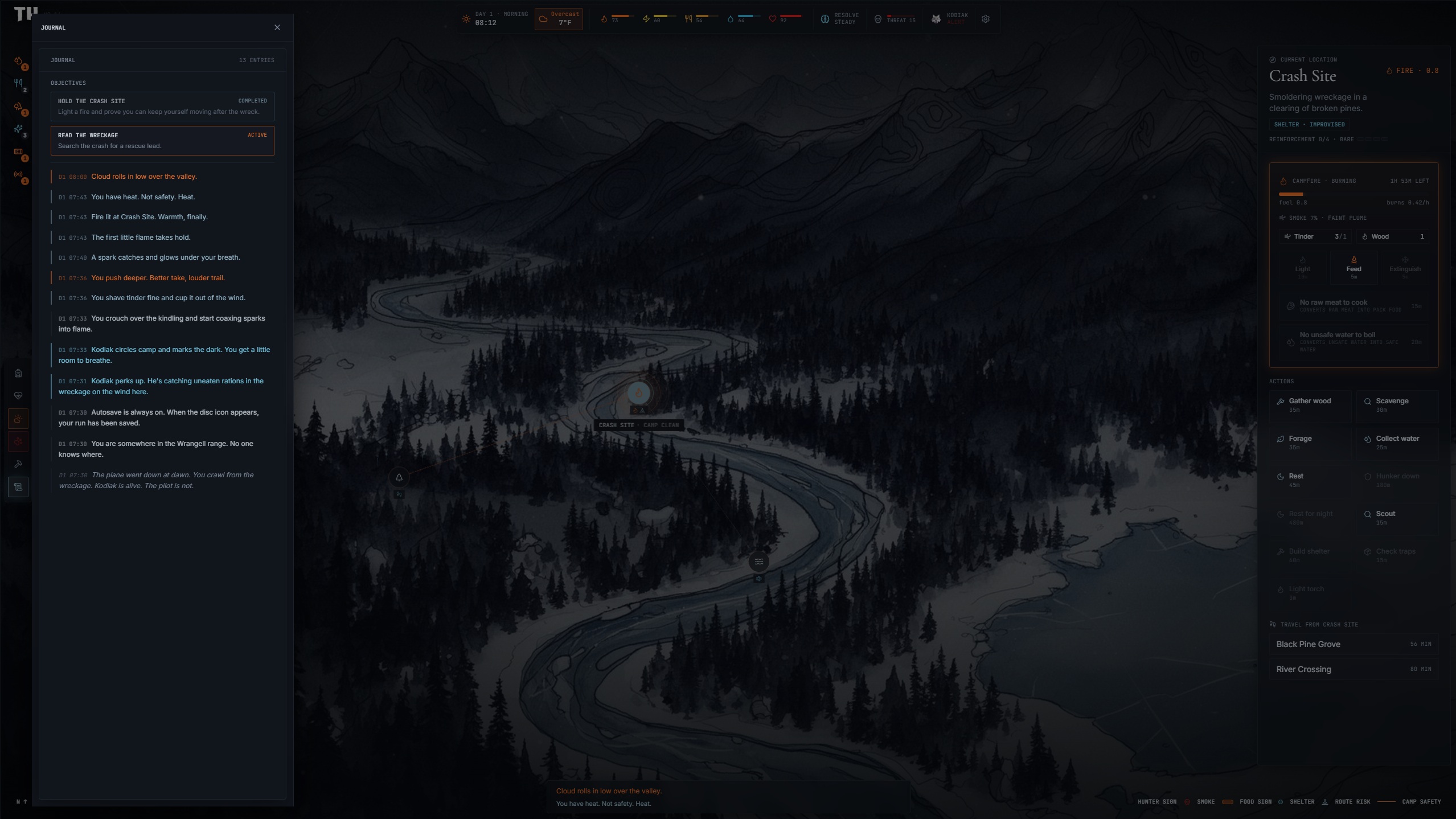 Screenshot 3 for The Hunted - Wilderness Survival Simulator