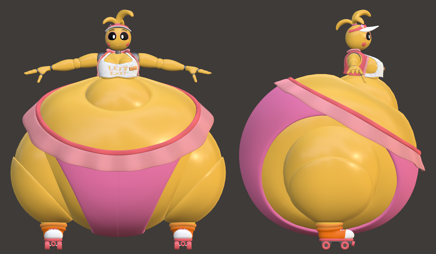 Screenshot 4 for Waitress Toy Chica 3D Model