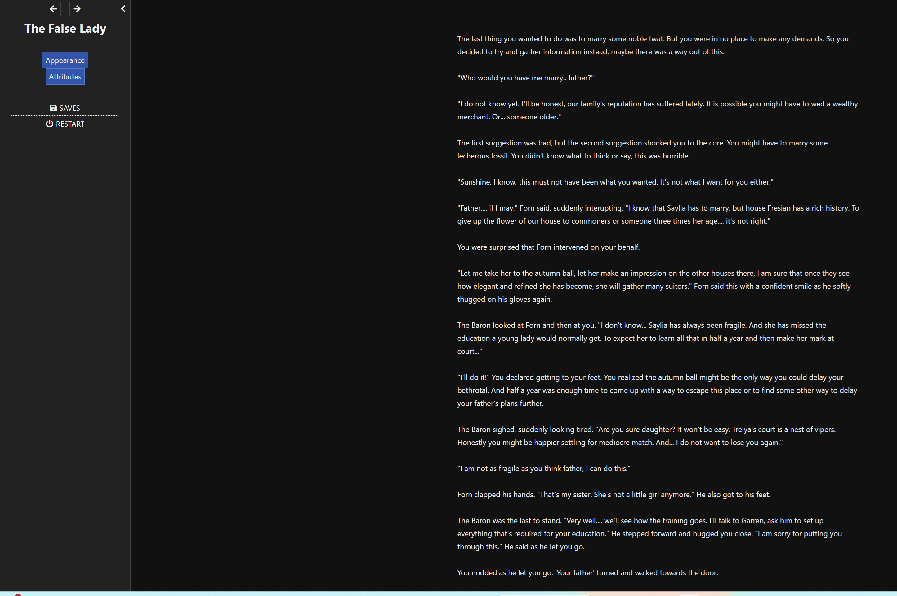Screenshot 4 for The False Lady