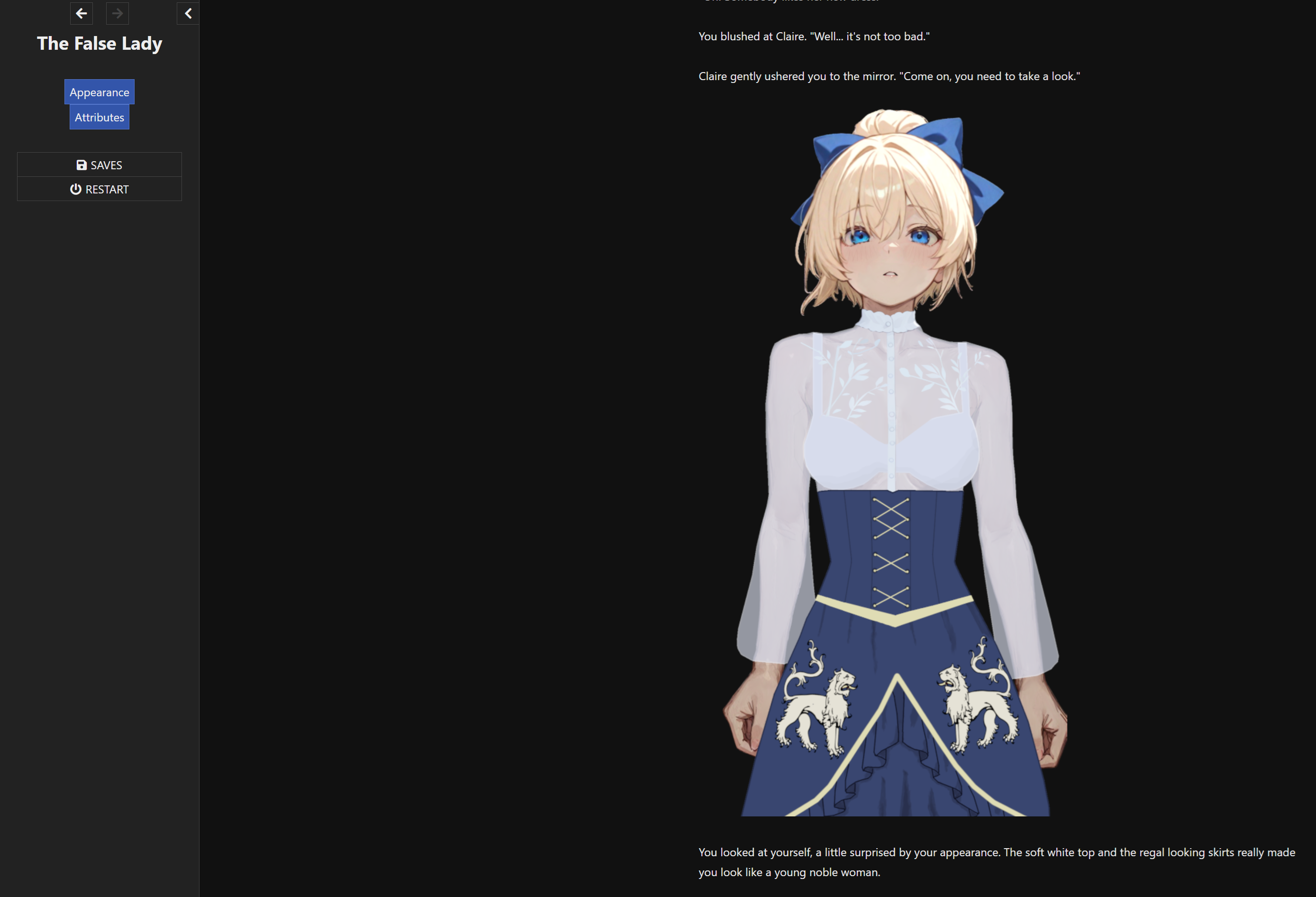 Screenshot 5 for The False Lady