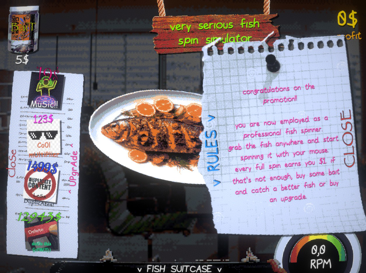 Screenshot 4 for very serious fish spin simulator