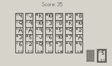 Screenshot 3 for Tiny Card Games: Golf Solitaire