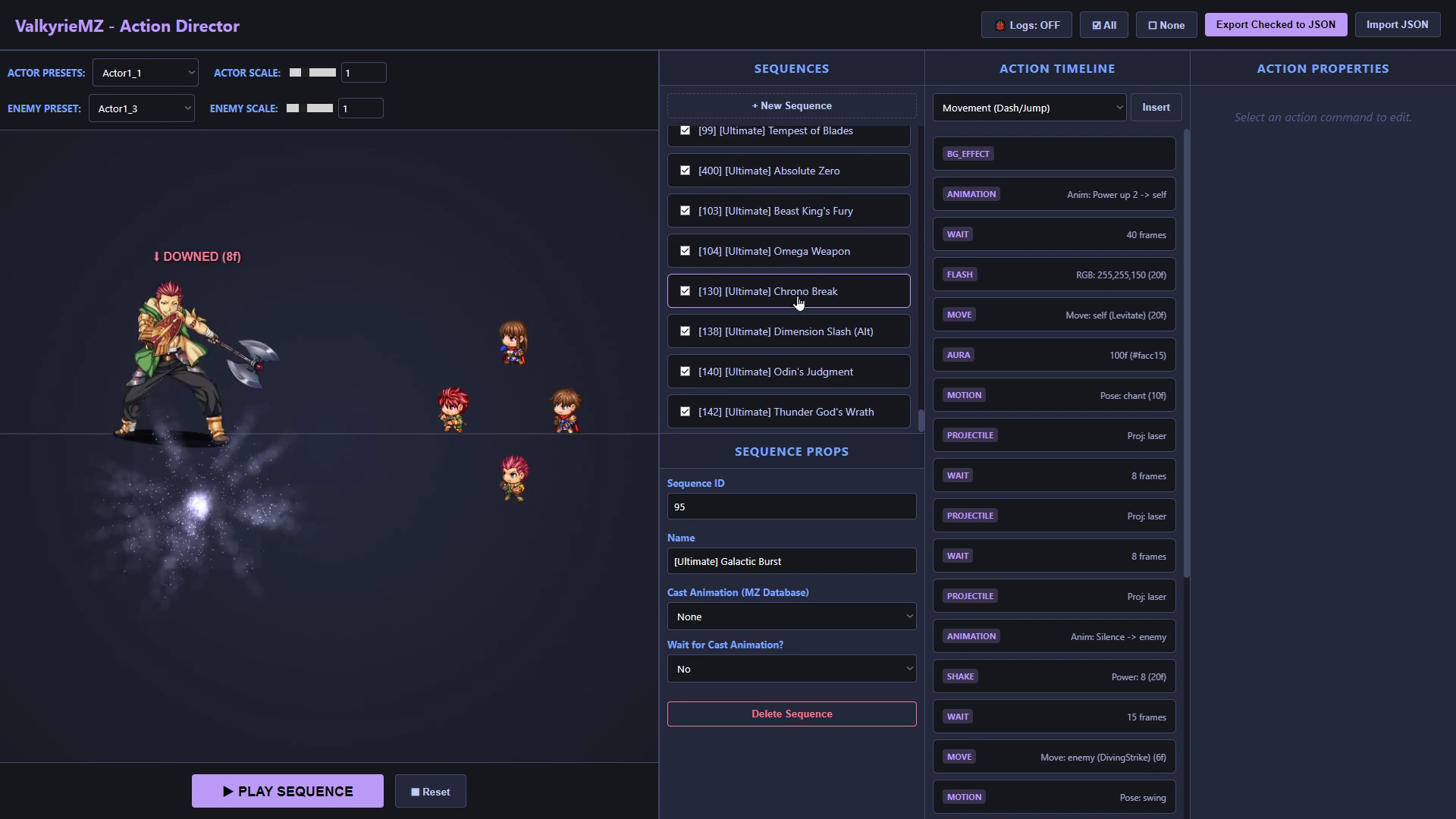 Screenshot 6 for Kadajah's ValkyrieMZ Battle System - Concurrent Action Engine & Physics