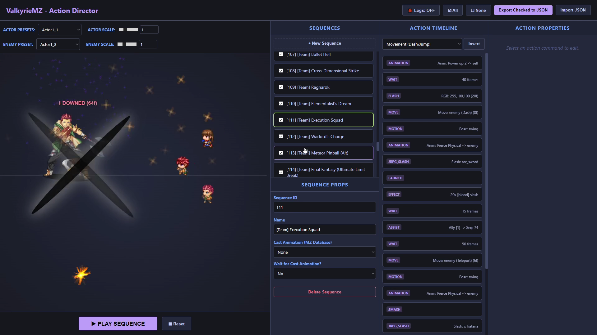 Screenshot 7 for Kadajah's ValkyrieMZ Battle System - Concurrent Action Engine & Physics