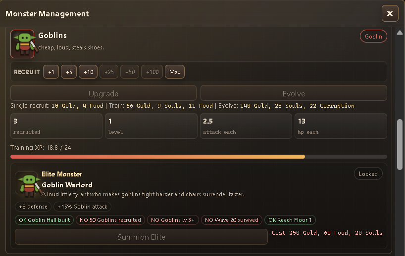 Screenshot 4 for Dungeon Manager: Lord of the Underkeep