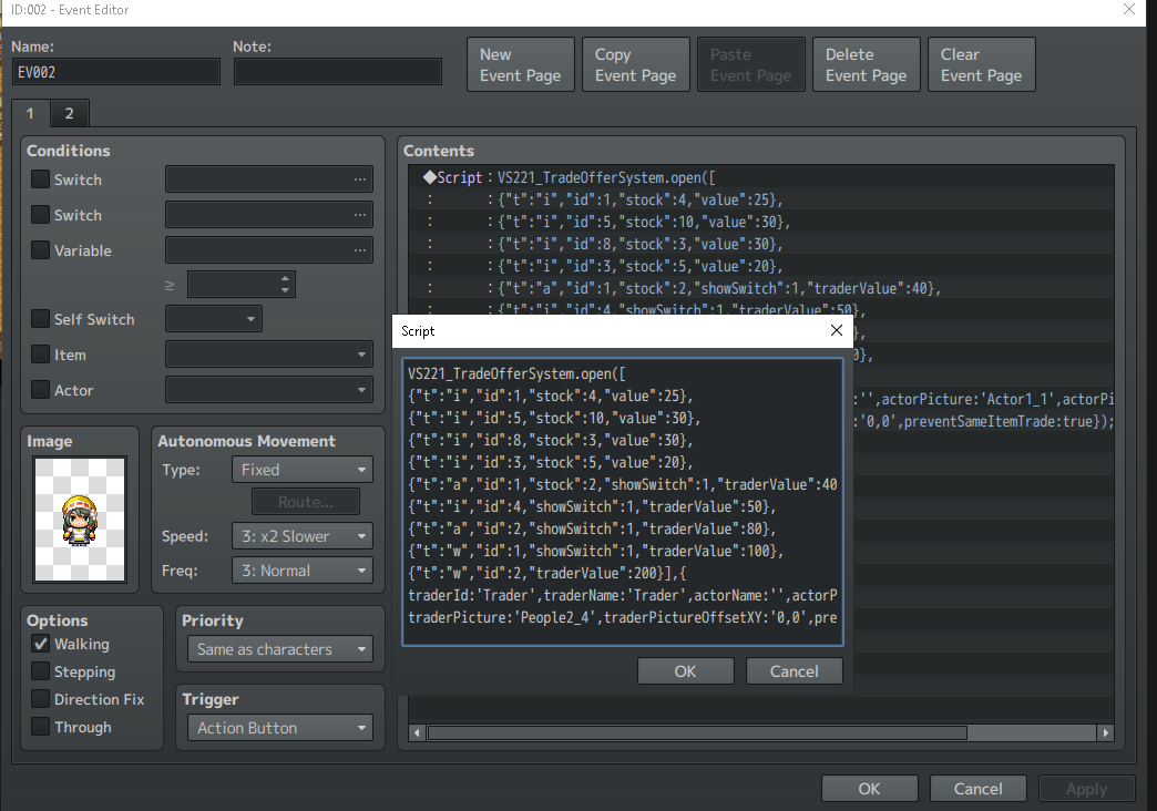 Screenshot 5 for RPG Maker MV/MZ - Trade Offer System