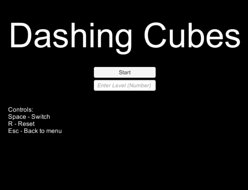 LudumDare 34 Dashing Cubes