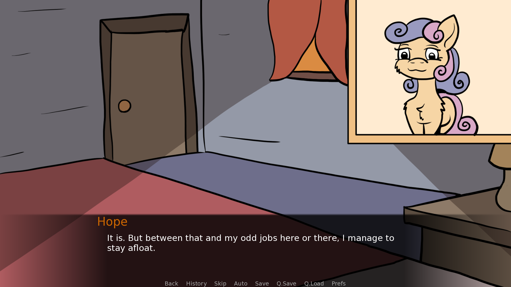 Screenshot 2 for I got my Butt handed to me by the shadow legion, now a pony is taking care of me