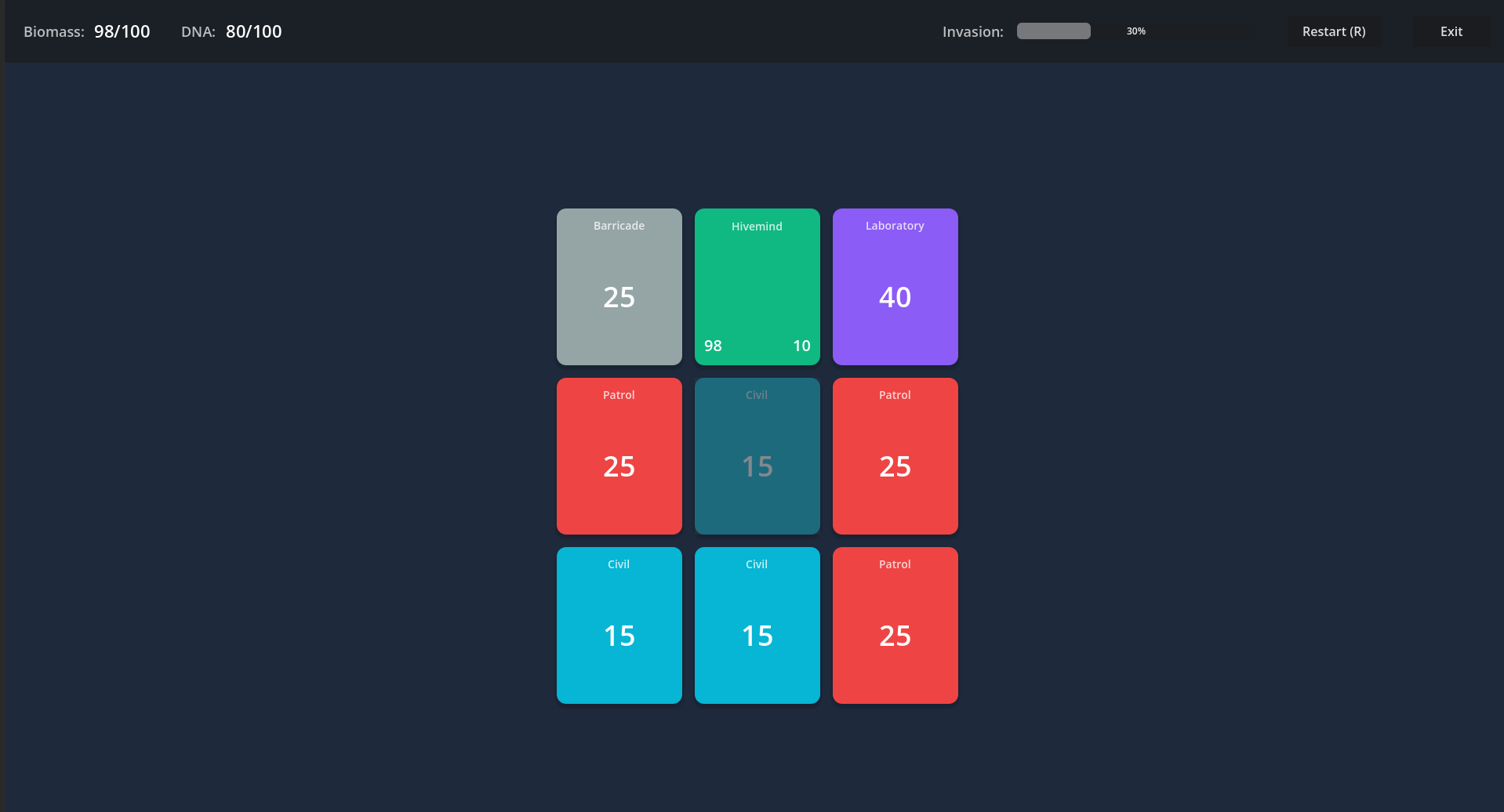 Screenshot 3 for Hivemind: Rogue Grid