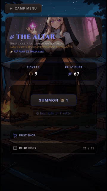 Screenshot 4 for Curse Breaker - Clicker Idle RPG