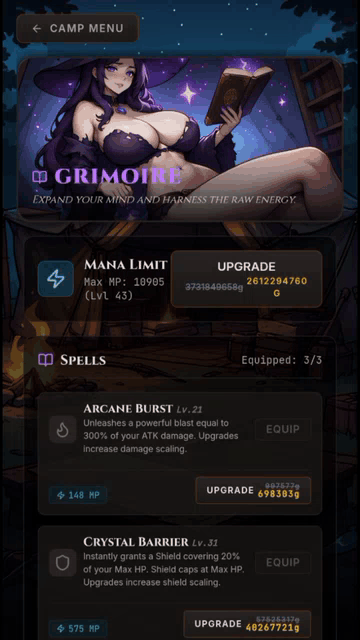 Screenshot 3 for Curse Breaker - Clicker Idle RPG