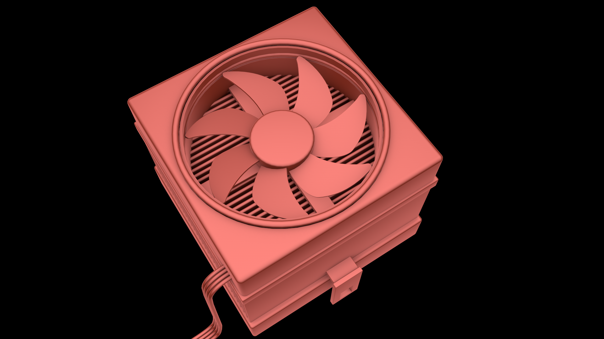 Cooler Computer Model Modern Desktop CPU Cooler 3D Model by Ratchet Art Studio