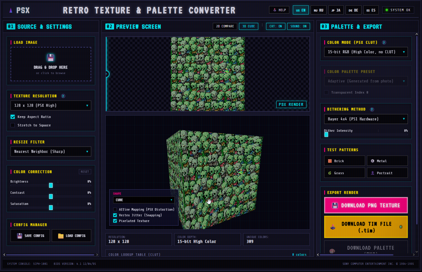 Screenshot 3 for PSX Retro Texture & Palette Converter